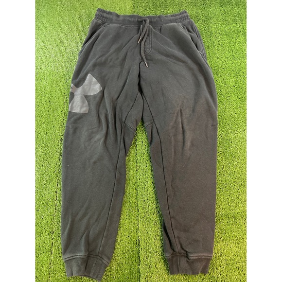 Under Armour Mens Black Fleece Jogger Sweatpants Athletic Warm Up Pants Size L - Picture 1 of 6